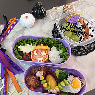 机/セリアでHalloween/セリアお弁当グッズ/セリア♡/お弁当...などのインテリア実例 - 2023-10-13 08:38:27