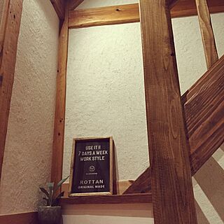 壁/天井/ROTTAN/コウモリラン/階段のインテリア実例 - 2015-04-02 22:12:03