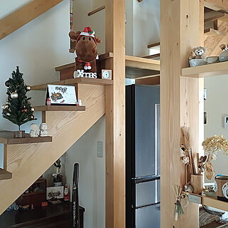 棚/クリスマス/飾り棚/伝統工法木組の家/木が好き...などのインテリア実例 - 2021-12-25 11:06:41