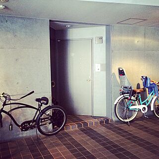 玄関/入り口/自転車/デザイナーズマンションのインテリア実例 - 2016-02-11 20:10:57