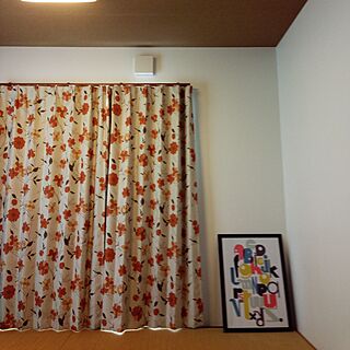 部屋全体/和室/ナフコのカーテン/IKEAフレーム/カメラマークが出たのでのインテリア実例 - 2015-09-19 14:13:01