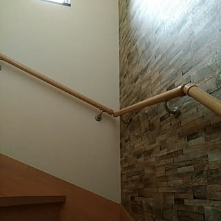 壁/天井/アクセントクロス/リビングイン階段のインテリア実例 - 2018-04-11 21:31:03