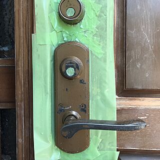 DIY/日本家屋/玄関ドアDIY/玄関ドア塗装/レトロのインテリア実例 - 2017-06-05 16:21:05
