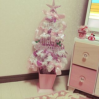 リビング/ピンク/クリスマス/クリスマスツリーのインテリア実例 - 2014-11-24 18:48:04