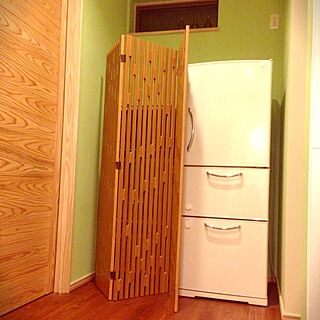 キッチン/冷蔵庫/パーティション/色壁のインテリア実例 - 2013-03-19 21:15:47