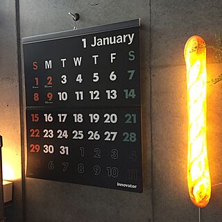 机/イノベーターカレンダー/innovator/カレンダー/照明...などのインテリア実例 - 2017-01-15 15:43:08