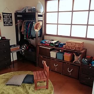 ベッド周り/子供部屋改造計画/棚DIY/100均/ハンガーラックDIY...などのインテリア実例 - 2016-11-21 07:54:19