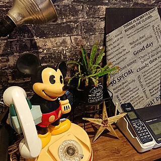 壁/天井/レトロ/ミッキーマウス/電話機/ミッキーマウス電話機...などのインテリア実例 - 2022-02-13 12:26:13