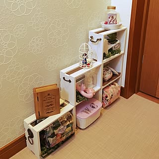 バス/トイレ/まねっこリメイク♡/なやみどころです/いろいろな雑貨/トイレ棚...などのインテリア実例 - 2016-10-27 15:28:35