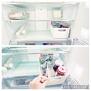 電気代節約/食材は使い切る/見やすく取り出しやすく/冷蔵庫収納/冷蔵庫...などのインテリア実例 - 2021-11-19 13:48:50