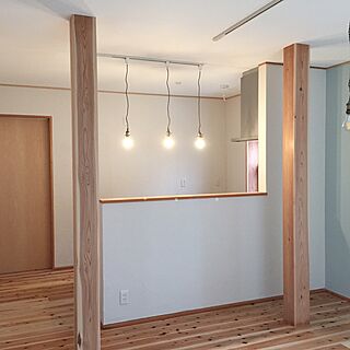 キッチン/入居前/抜けなかった柱/地元の工務店/珪藻土の壁...などのインテリア実例 - 2017-03-18 21:19:04