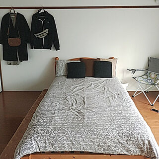 ベッド周り/ベッドフレーム/IKEA/クッション/寝具...などのインテリア実例 - 2021-03-12 15:21:37