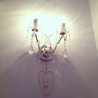 壁/天井/Heart/Light/Crystal lamp/living roomのインテリア実例 - 2012-12-16 19:50:40