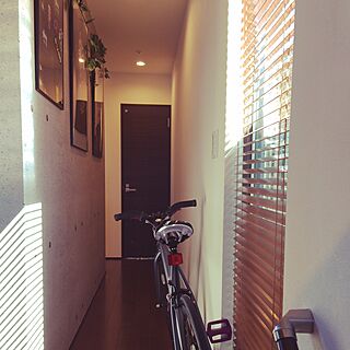 部屋全体/廊下/自転車/ギャラリーウォールのインテリア実例 - 2015-07-22 08:47:01