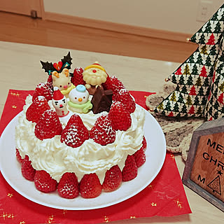 クリスマス/クリスマスケーキ/2018/12/24/いつもありがとうございます❤️のインテリア実例 - 2018-12-24 22:36:02