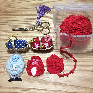 机/針刺しハンドメイド/ハンドメイド/ピグモン2体/毛糸セリア...などのインテリア実例 - 2019-01-20 15:54:32