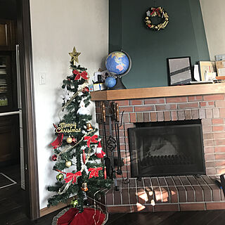リビング/暖炉/クリスマスツリー/まだまだ片付かないのインテリア実例 - 2018-11-11 14:29:35
