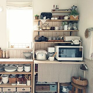 アンティーク DIY食器棚のインテリア・手作りの実例 ｜ RoomClip