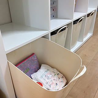 オムツ収納/スタックストー/カラックス/IKEA/すっきり暮らしたい...などのインテリア実例 - 2019-06-01 11:39:47