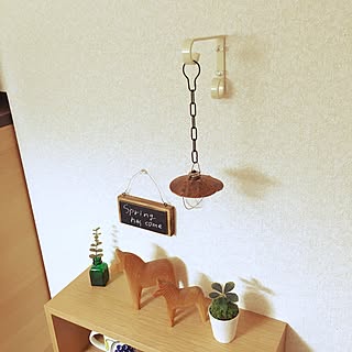 棚/無印良品 壁に付けられる家具/ウォールランプ風/北欧/フェイクグリーン...などのインテリア実例 - 2016-04-13 09:43:12