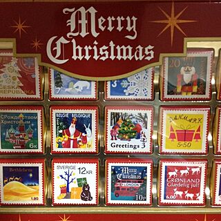 机/切手/チョコレート/カルディ/クリスマス♪のインテリア実例 - 2013-11-28 16:26:47