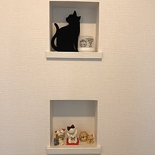 玄関/入り口/猫が好き♡/玄関ﾆｯﾁ/猫ｸﾞｯｽﾞのインテリア実例 - 2017-05-25 14:04:19