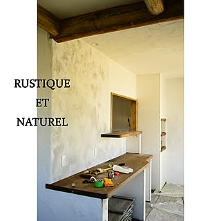 壁/天井/家の内壁ぜんぶ自分で漆喰ぬってます/Rustic/アンティーク/フレンチカントリー...などのインテリア実例 - 2014-04-13 07:05:49