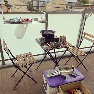 テルノー/ベランダ/BBQ/IKEA/部屋全体のインテリア実例 - 2021-08-30 08:24:35