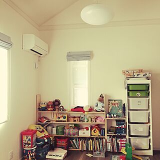 IKEA/おもちゃ収納DIY/おもちゃ収納/子供部屋/照明...などのインテリア実例 - 2017-07-04 00:32:37