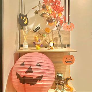 木の棚/SNOOPY雑貨/秋/ハロウィン/かえる好き...などのインテリア実例 - 2020-09-06 00:02:10