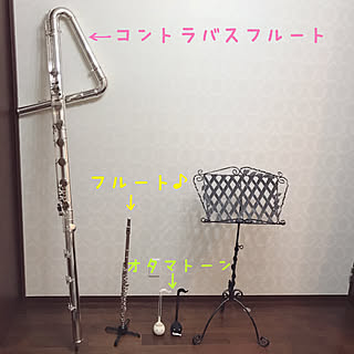 部屋全体/音楽室の防音についてはプロフ参照♬/音楽室/コントラバスフルート/フルート...などのインテリア実例 - 2018-11-13 12:23:41