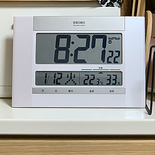 加湿器ほしい/湿度ヤバい/掛け置き兼用/カレンダー、温湿度計付き/電波時計...などのインテリア実例 - 2021-01-12 08:34:18