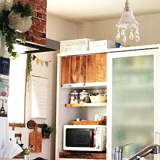 キッチン/DIY/壁紙☆/100均/照明のインテリア実例 - 2014-07-28 16:36:41