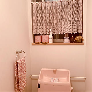 トイレのインテリア/簡単ハンドメイド/こどもと暮らす。/ナチュラルなお部屋にしたいっ♡/100均...などのインテリア実例 - 2020-11-13 22:40:34