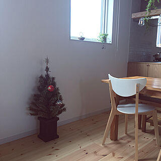 リビング/IKEAの椅子/unico ダイニングテーブル/スタジオクリップ/クリスマスツリー...などのインテリア実例 - 2017-10-30 10:02:49