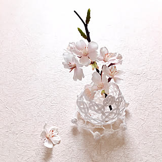 造花/桜/趣味の時間/コメントお気遣いなく♡/ハンドメイド...などのインテリア実例 - 2021-03-16 13:18:00