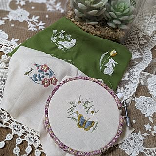 ハンドメイド夏/夏/刺繍/暮らしを楽しむ/趣味を楽しむ...などのインテリア実例 - 2023-08-06 20:29:02