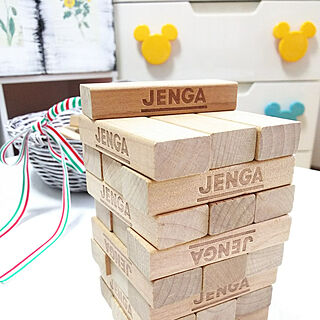 机/木のおもちゃ/天然木材利用/ジェンガ/Jenga GAME...などのインテリア実例 - 2018-03-04 19:07:53