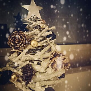ベッド周り/christmas tree/seria/クリスマスツリー/DIYのインテリア実例 - 2016-12-12 21:24:44