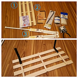 バス/トイレ/洗濯機の上/すのこ棚/賃貸でも諦めない！/つっぱり棒棚...などのインテリア実例 - 2018-01-20 19:13:40