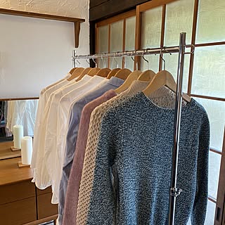 部屋干し用/部屋干し派/部屋干し対策/部屋干しスペース/衣類...などのインテリア実例 - 2022-06-17 17:54:33