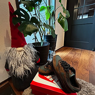 玄関/入り口/IKEAのサンタさん/AIR MAX1ビーフ＆ブロッコリー/クリスマスプレゼント♡/しゃれとんしゃあ会...などのインテリア実例 - 2023-12-26 21:34:38