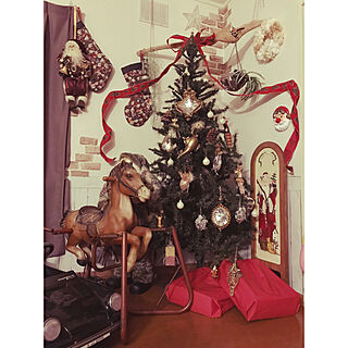クリスマス/リビング/christmas tree/暮らしの一コマ/カフェ風インテリア...などのインテリア実例 - 2018-11-04 22:50:35