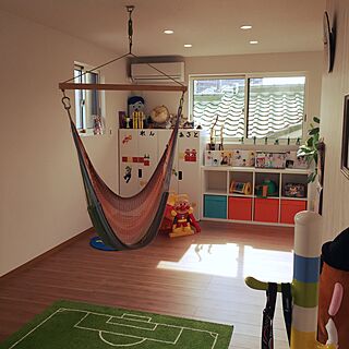 部屋全体/子供部屋/こどもスペース/おもちゃ収納/観葉植物...などのインテリア実例 - 2016-02-08 15:50:54