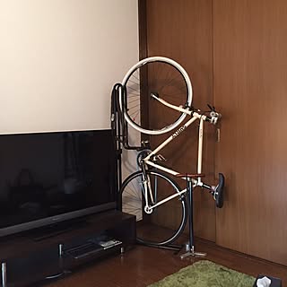 壁/天井/自転車壁掛け/ピストバイク/surlyのインテリア実例 - 2015-02-14 12:43:35