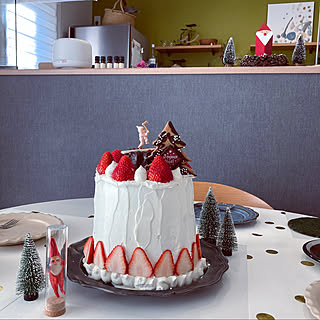 クリスマスケーキ デコ/クリスマス終わりましたが…/おうち時間を楽しむ/暮らしを楽しむ/彩りのある暮らし...などのインテリア実例 - 2020-12-27 16:16:08