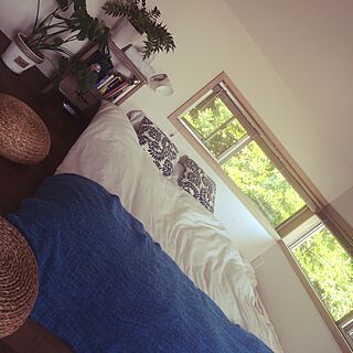 ベッド周り/緑のある暮らし/北欧/IKEA/観葉植物...などのインテリア実例 - 2016-05-22 15:47:15