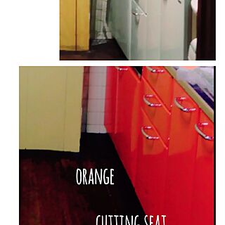 キッチン/暖色/カラフル/ホームセンターで購入/オレンジ...などのインテリア実例 - 2016-02-12 17:10:27