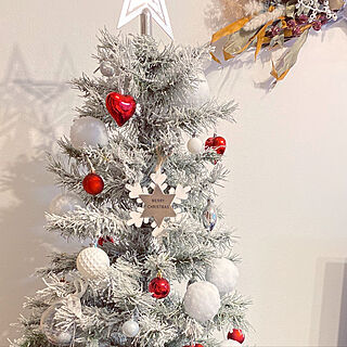 セリア/クリスマスツリー/おしゃれで可愛く/ホワイトインテリア/ドライフラワー大好き...などのインテリア実例 - 2020-11-08 18:42:11