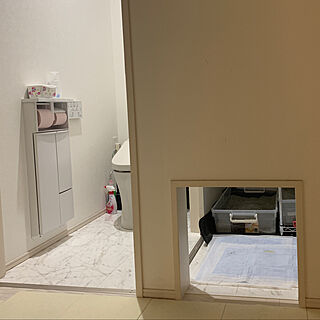 猫トイレ置き場/猫/ねこと暮らす/バス/トイレのインテリア実例 - 2019-10-31 00:38:52